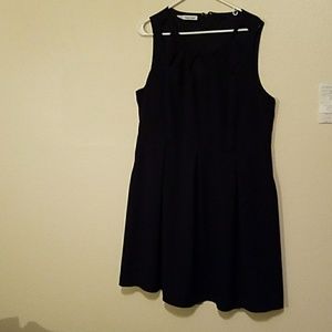 Navy cutout dress